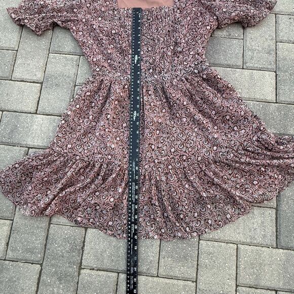 Walter Baker Liza A-Line Dress Verona $228 Size 6 NWOT Square Neck Ruffle Lined - Picture 9 of 13